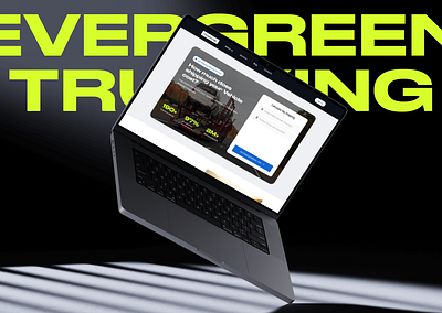 Evergreen Trucking | Web Design | Trucking services figma mobile design uxui uxui design web design