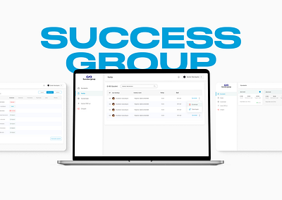 Success group | Web Design | CRM figma mobile design uxui uxui design web design