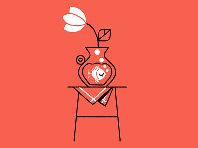 fish character design flat icon illustration illustrator logo ui vector waldek