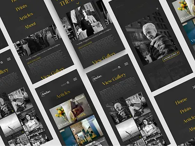 Atelier Gallery & Print Shop - Product Design classic design gallery maier photography product typography ui ux vivian