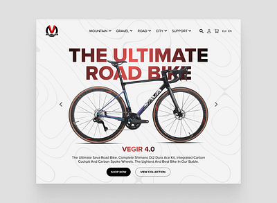 Sava Bikes - Landing Page biking cycling design ecommerce sava typography ui ux web