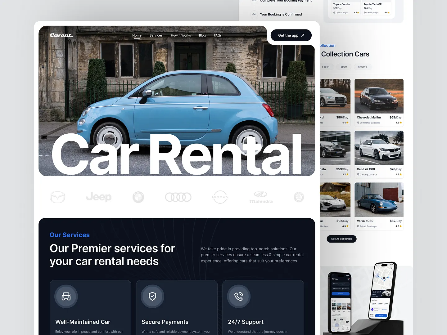 Modern Car Dealership Website Design for Seamless Rentals