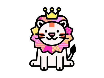 Lion King :P adobeillustrator art artwork cute dribbble illustration king lion vector