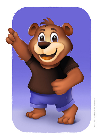 Game mascot Bear character 2 affinity designer bear character game illustration kevincreative mascot stylized sunglasses