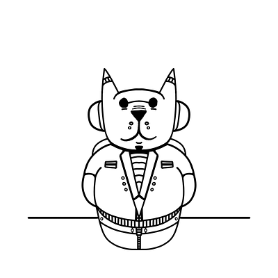 Dog design illustration