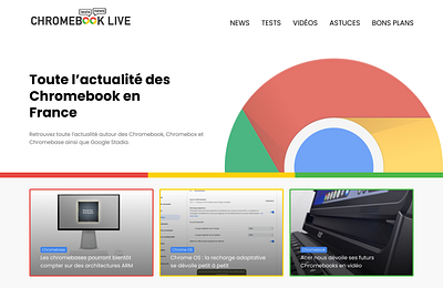 Hero Section pour ChromebookLive