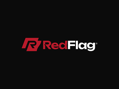 RedFlag agency branding contentcreator design flag graphic design icon lettermark logo logodesign logomark red symbol unique vector wordmark