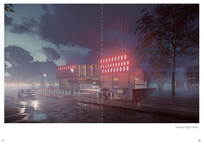 Shopping mall Basic night render + Photoshop 3d lumion mall night photoshop rainy reflection render shopping mall