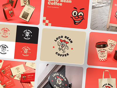 Loco Bean Coffee - Brand Guidelines brand brand guidelines branding cafe coffee graphic design illustration logo