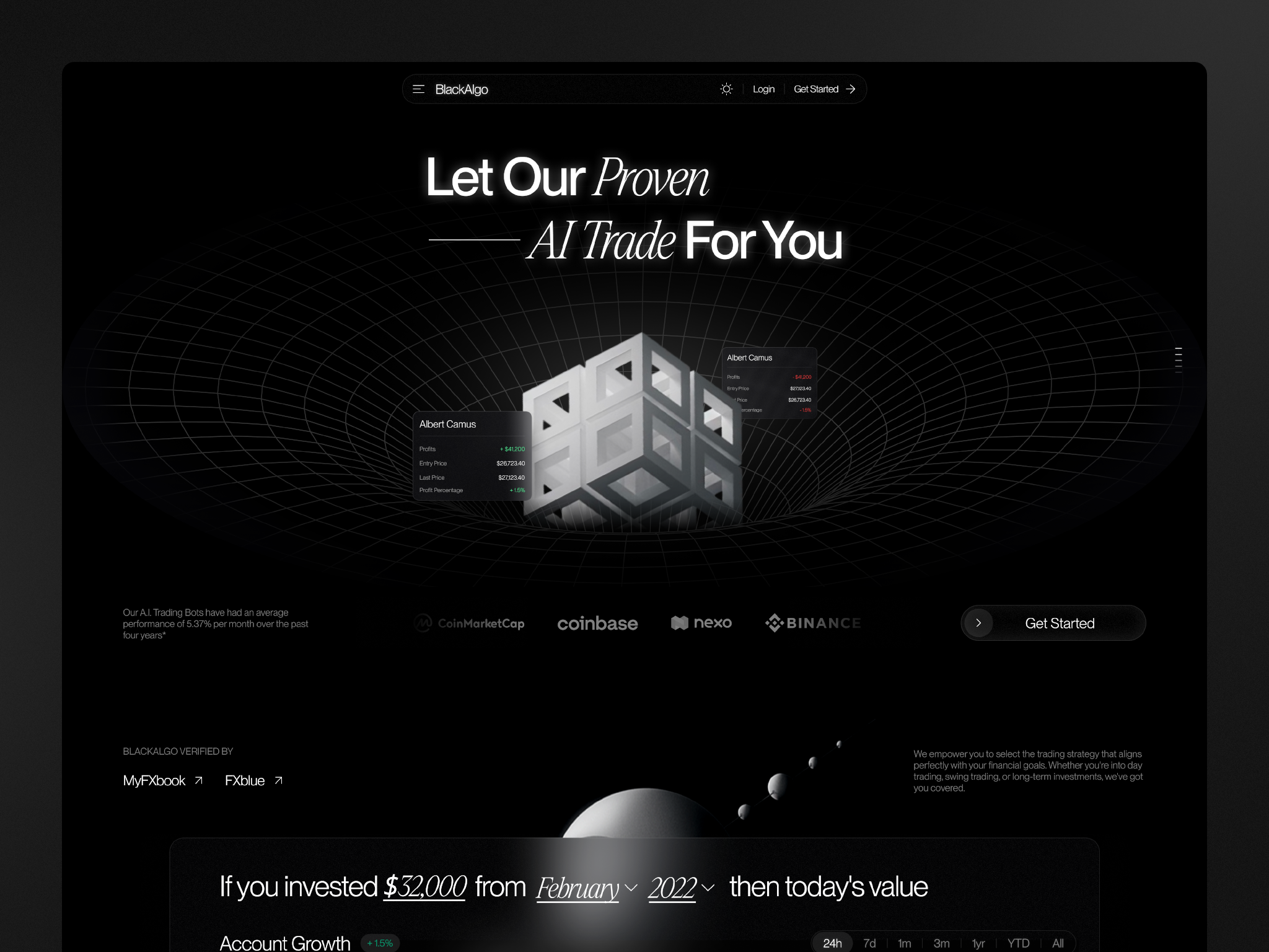 SaaS - Financial Platform 3d animation crypto saas crypto. website dashboard design finance saas finance website saas saas finance