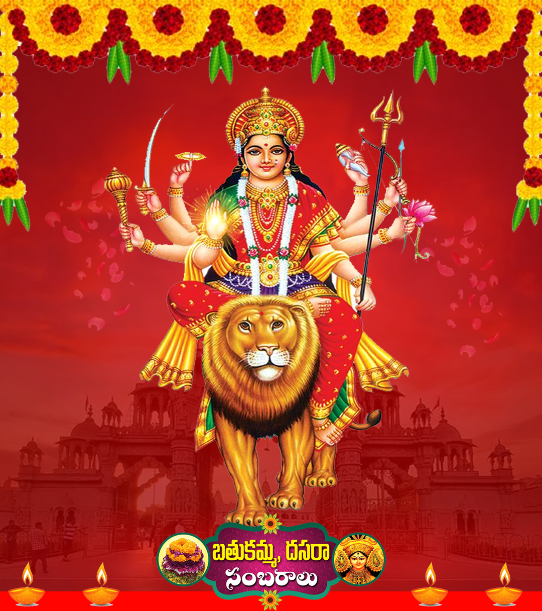 Dasara Telugu Greetings Poster by Madhuri on Dribbble