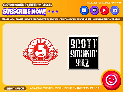 🚬Custom Smokin' Animated Logo🚬 2d animation custom emotes twitch design discord emotes facebook emotes graphic design illustration logo loyalty badges twitch emotes twitchemotes youtube emotes