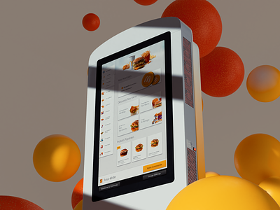 McDonald's Kiosk 3d app design c4d cinema4d design digital kiosk digital product illustration kiosk mcd mcdonalds octane redshift ui user interface