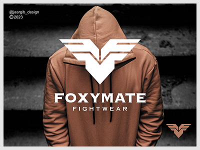Foxy Mate Logo Design apparel brand clothes clothing design f fashion icon identity illustration letter logo monogram