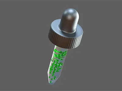 Color dropper 3d 3d icon 3d illustration c4d cinema4d design illustration octane redshift