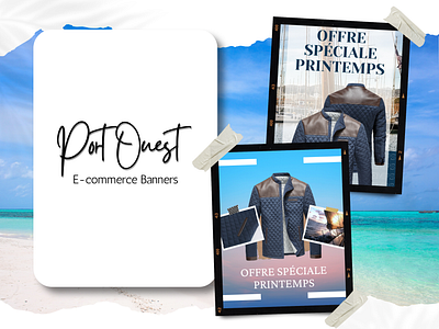 Port Ouest Product Listing Banners graphic design product listing promotional ads