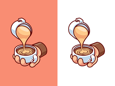Coffee Love Foam☕️🤍 barista brown cafe caffeine coffee cup drink foam food glass hand hot drink icon illustration latte logo love mug pouring work