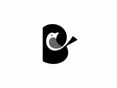 Bird & B animal b bird branding creative logo letter mark logo logo concept logoground modern logo monogram professional logo top bird logo