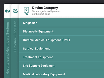 Tablet App for Medical Devices Sales app color ipad navigation typography ui