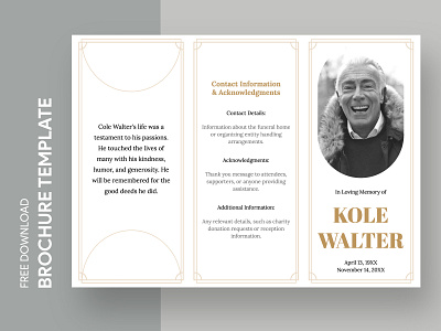 Funeral Brochure Free Google Docs Template advertisement booklet brochure brochures burial ceremony docs entombment free google docs templates free template free template google docs funeral google google docs handbill handout leaflet program service template