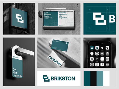 BRIKSTON - Visual Identity brand brand identity branding company company real estate design graphic design homes logo logo design visual identity