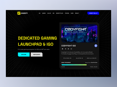 Gameify: Elevate Your Gaming with Exclusive Design Launchpad dashboard game game reviews game store gameify gamer gaming interface motion platform design product saas streaming streaming app trending ui ux user experience web app web design webdesign