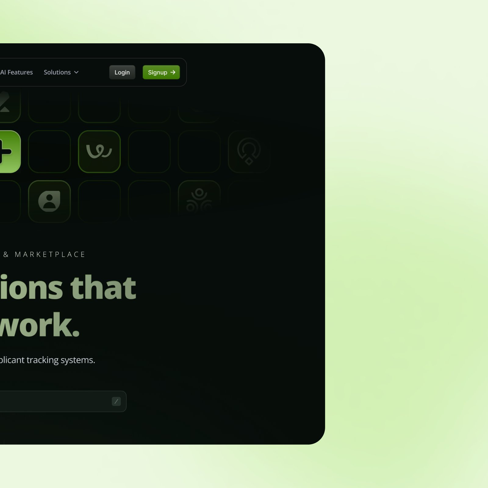 Landing page for Integrations by Hari Teja on Dribbble