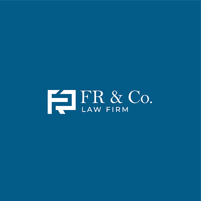 FR & Co. Lawyer Logo advocate logo branding graphic design lawyer logo logo