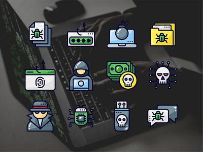 Cyber Crime Icon app crime cyber design icon set ui website