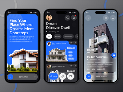 Real Estate App Concept ai android apartment app app design application broker design home housing ios mobile mobile ui property app real estate real estate app real estate design rent app ui ux