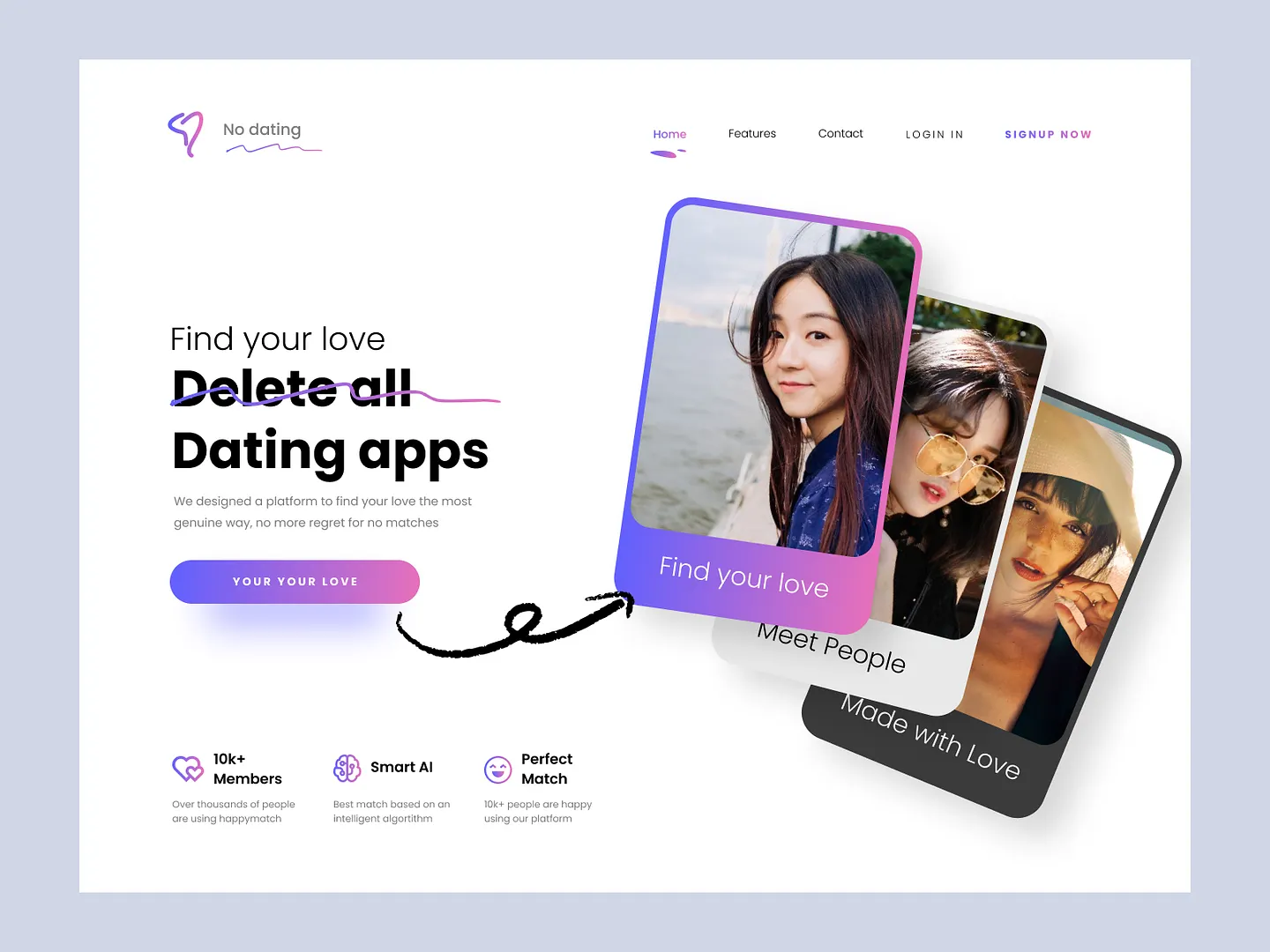 Innovative Dating Website Design for Genuine Connections