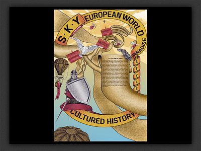 Cultured European Poster graphic design