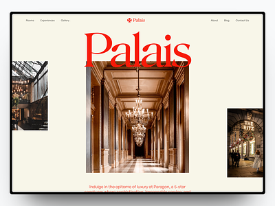 Palais - Luxury Hotel Website branding design graphic design hospitality hotel landing page luxury ui vacation web design website