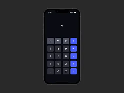 Daily UI: Calculator (micro-interactions) ui