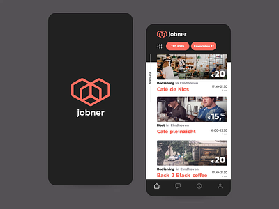 Jobner app after effects amsterdam android app bar card dutch flutter ios iphone jobner loader lottie native netherlands react native secretpixels shimmer spinner website