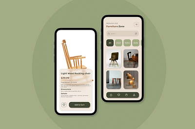 Furniture App UI Design designer figma responsive ui userexperience userinterface ux visualdesign تجربه کاربری رابط کاربری طراح