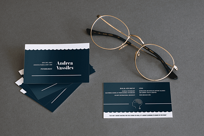 Andrea Psychology Business card business card businesscard design graphic design ui