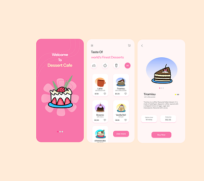 UI Design for a dessert café design figma productdesign responsive ui userexperience userinterface ux visualdesign تجربه کاربری دیزاین رابط کاربری طراح طراحی