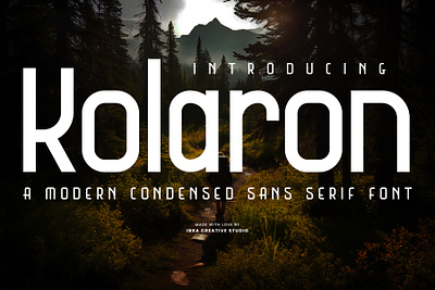 Kolaron – A Modern Condensed Sans Serif Font newspaper