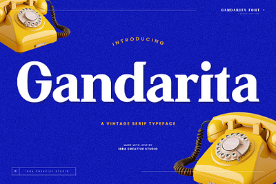 Gandarita – A Vintage Serif Typeface simple font