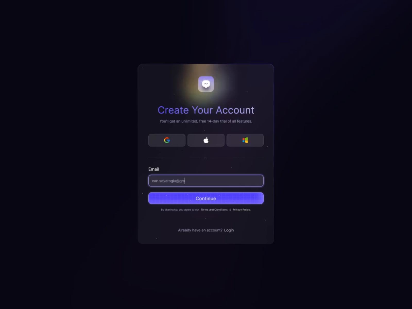 Account Create Screen by Can Soyaroglu on Dribbble