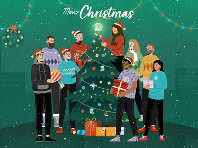 Merry Christmas 2023 android animation artwork christmas design design agency design studio designers illustration ios merry christmas mobile product design team ui user experience user interface ux website xmas