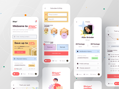 Parcel delivery App I Ofspace by Ofspace UX/UI on Dribbble