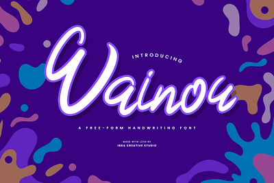 Wainou – A Free-form Handwriting Font organic