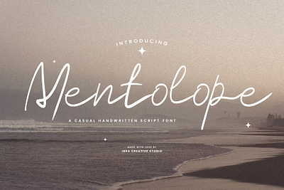 Mentolope – A Casual Handwritten Script Font organic