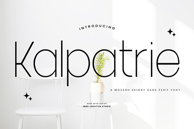Kalpatrie – A Modern Skiny Sans Serif Font newspaper