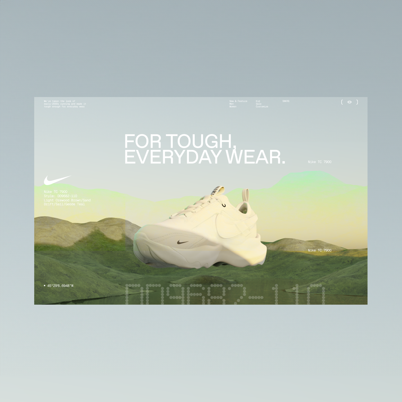 Concept website - Exploring with layout and 3D 3d creative design inspiration layout ui website