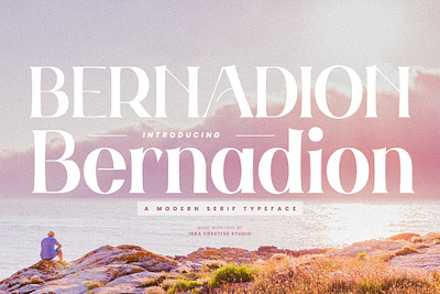 Bernadion – A Modern Serif Typeface headline font
