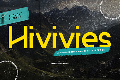 Hivives – A Geometric Sans Serif Typeface adventure font newspaper