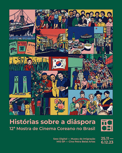 Korean Film Festival X Ing Lee brazil comic culture festival people posters